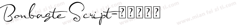 Bonbaste Script字体转换